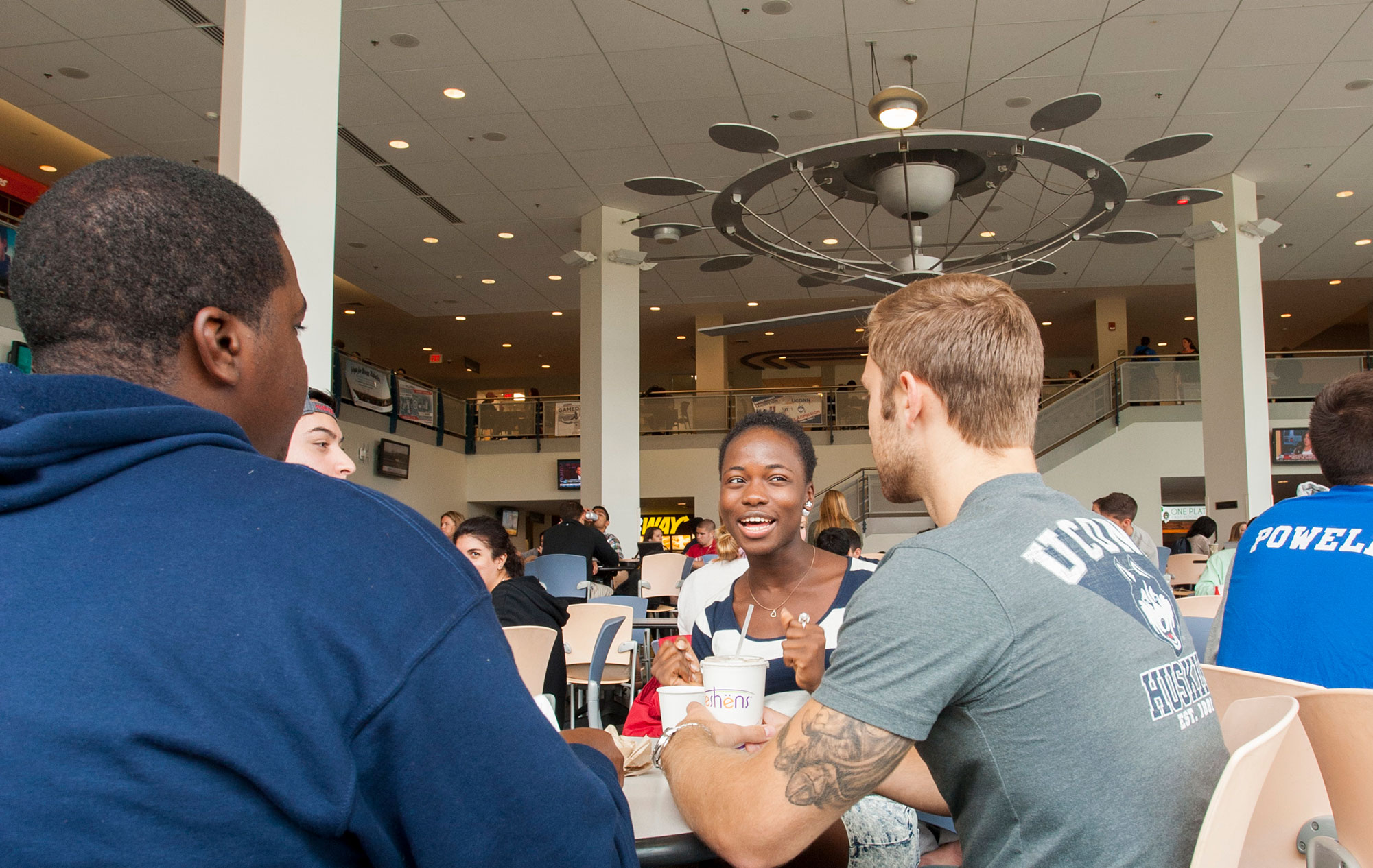 students dine at the Student Union Cafeteria