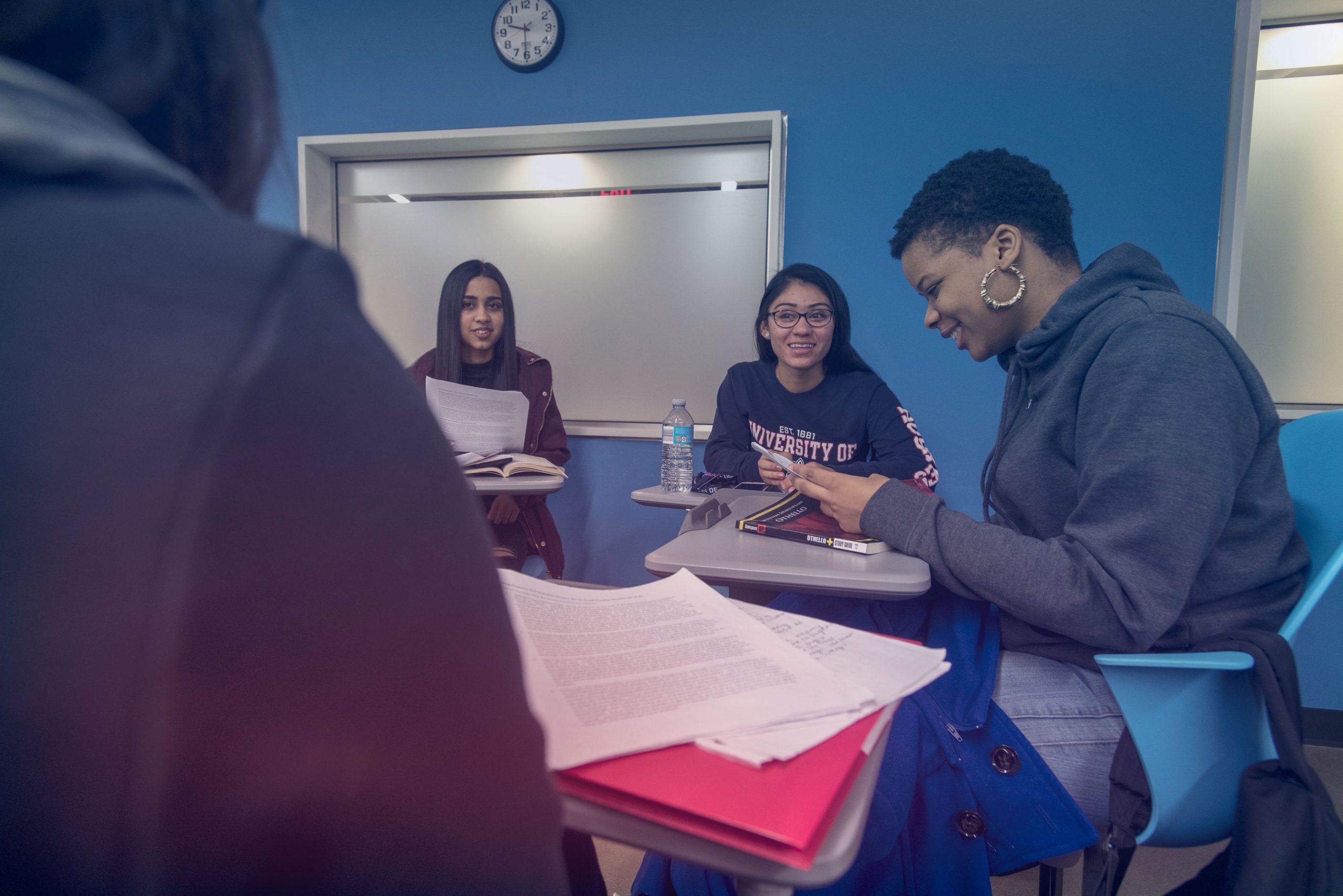 Students in the classroom at UConn Waterbury