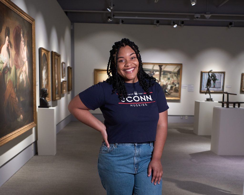 Briana Chance in the Benton Museum
